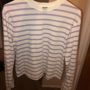 NWOT purple striped long sleeve